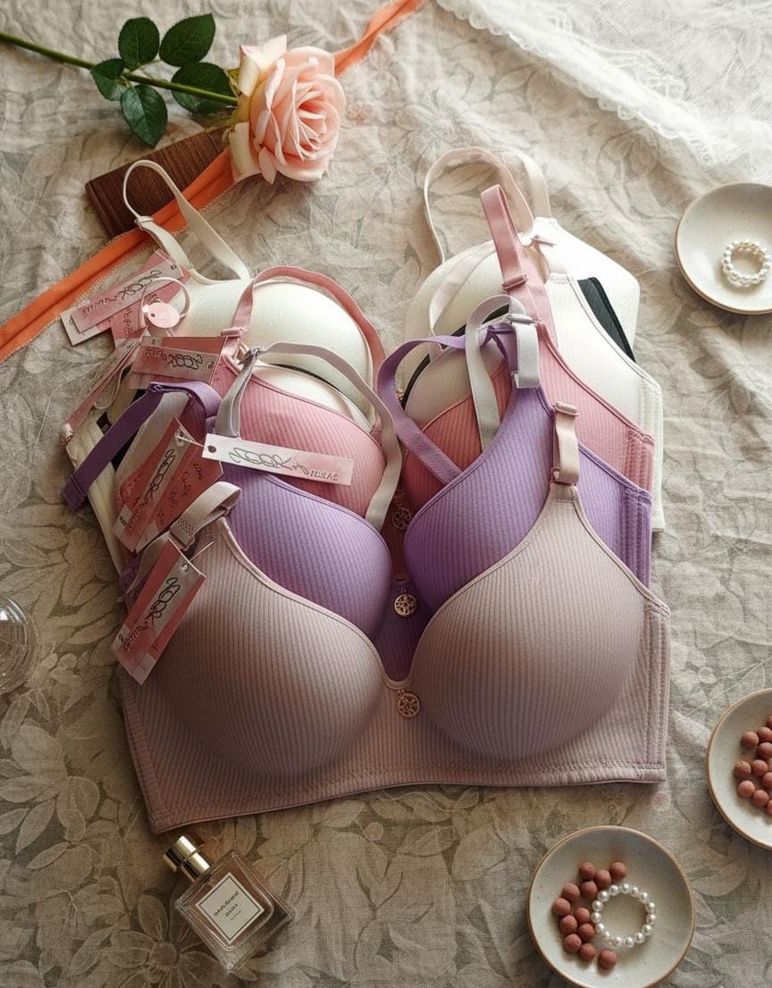 luxury paded non wired comfortable sexy bra