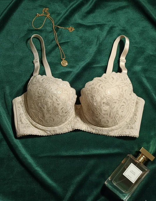 Premium Quality pure net cotton luxury wired non-paded bra