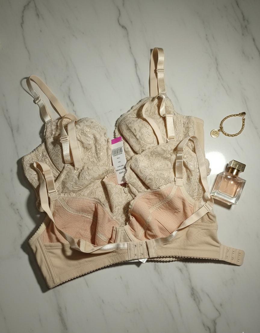 Premium Quality pure net cotton luxury wired non-paded bra