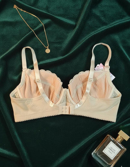 Premium Quality pure net cotton luxury wired non-paded bra