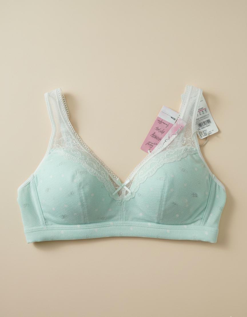 Daily wear Thin-Pad Non-Wire Bra net designed bra